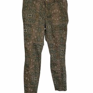 Anthropologie Patterned Pants - Green and Brown